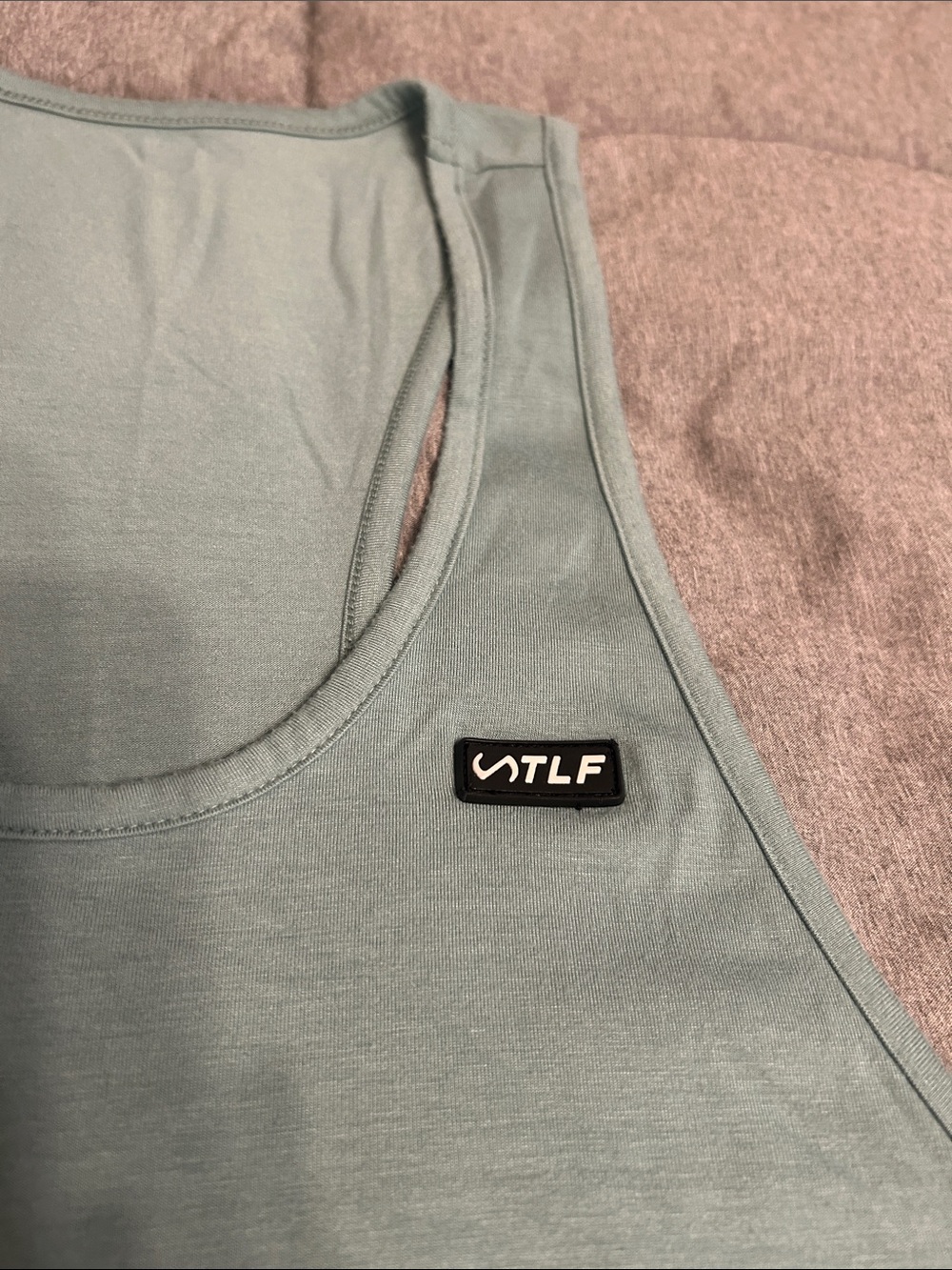TLF Men’s Racerback Tank Top in Sage Green Medium - Picture 3 of 6